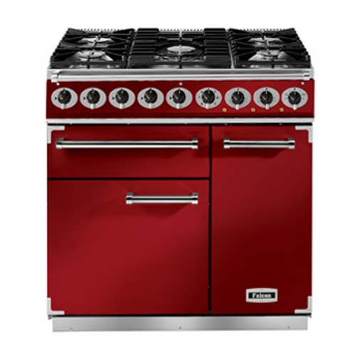 Cherry Red Falcon | 900 Deluxe Range Cooker