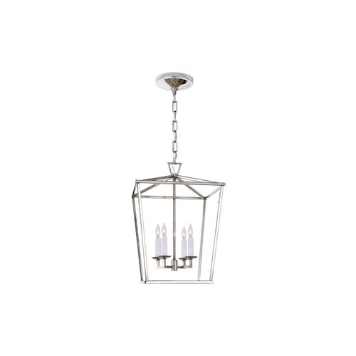 Polished Nickel Visual Comfort E. F. Chapman Darlana Small Lantern