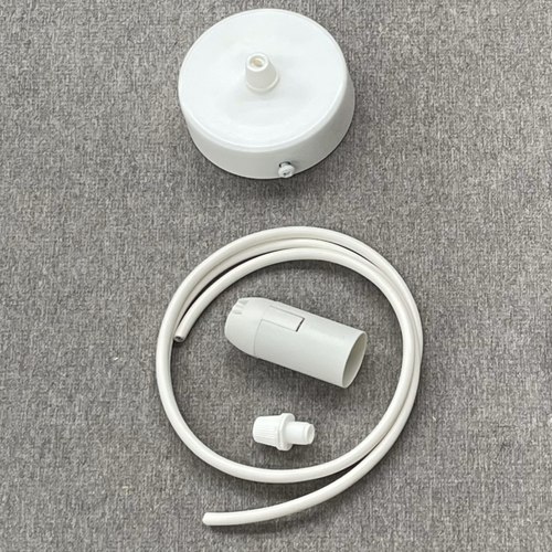 White E14 Suspension Set - iO Flute & ø140mm Long Pendants