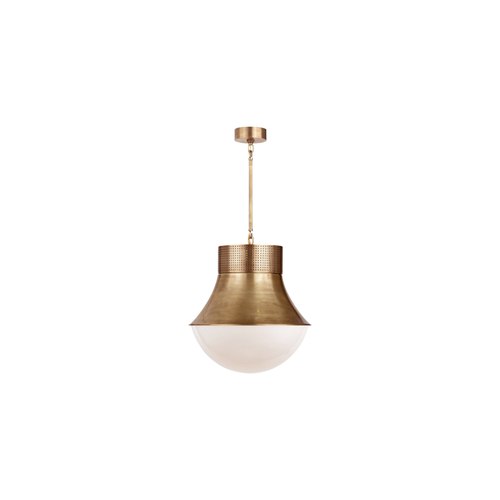 Antique Burnished Brass Visual Comfort Kelly Wearstler Precision Large Pendant
