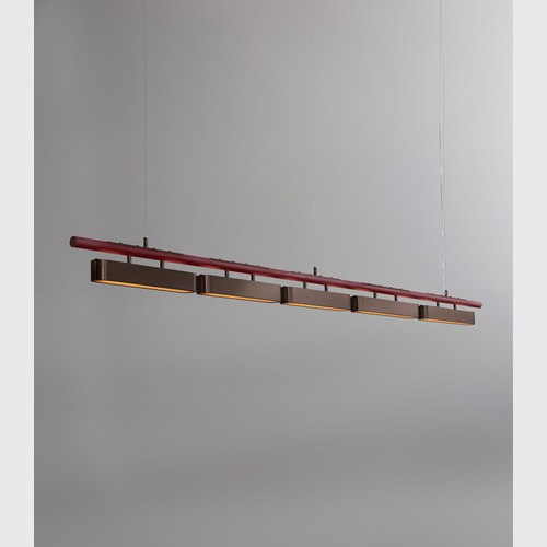 Antique Brass Colt Linear 5lt Pendant Light