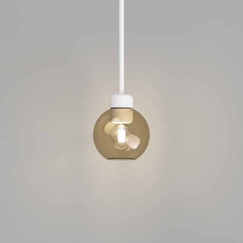 Textured White Parlour Lite Sphere Pendant Light