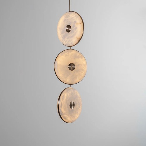 Antique Brass Beran 3lt Pendant Light