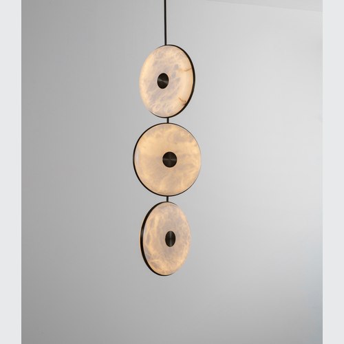 Dark Bronze Beran 3lt Pendant Light