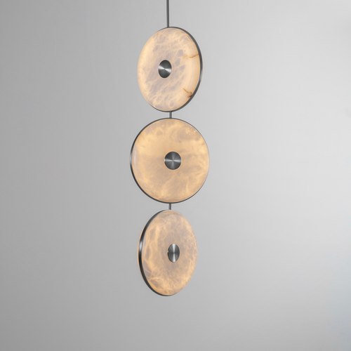 Satin Nickel Beran 3lt Pendant Light