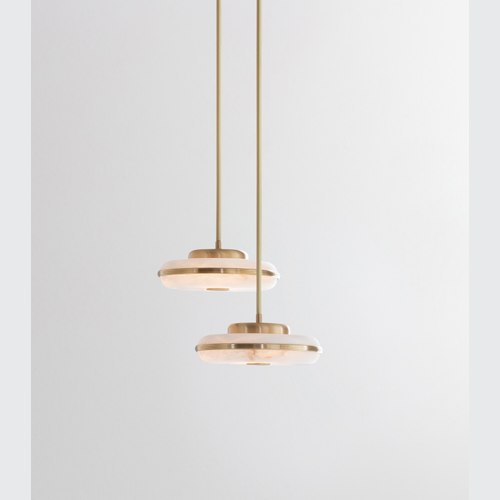 Brushed Gold Beran Horizontal Pendant Light