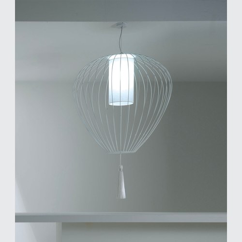 Glossy White Cell Pendant Light