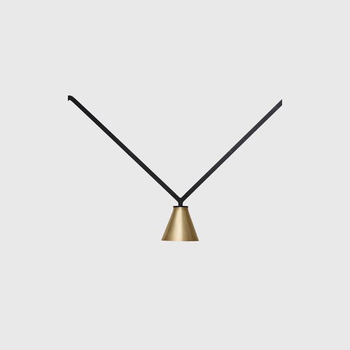 Black/Gold Burnished Dabliu Pendant Light