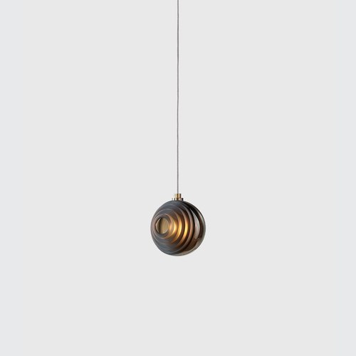 Dark Star / Brushed Gold Dark & Bright Star Pendant Light