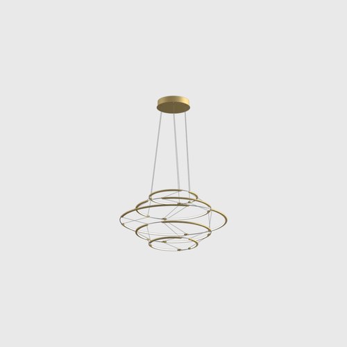 Satin Gold Drop 5 Pendant Light