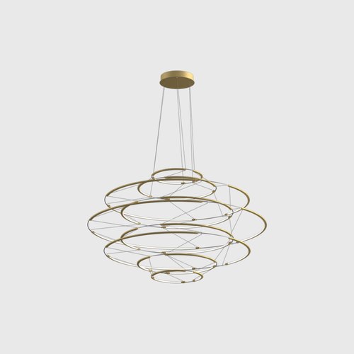 Satin Gold Drop 9 Pendant Light