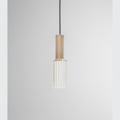 Satin Brass Flume Large Pendant Light