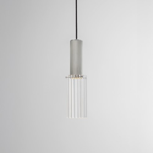 Satin Nickel Flume Large Pendant Light
