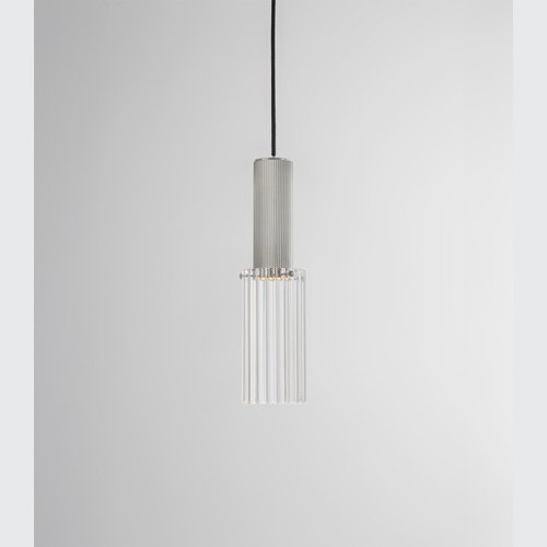 Satin Nickel Flume Large Pendant Light