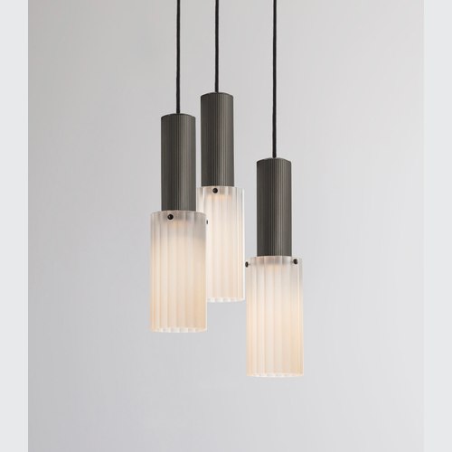 Bronze Flume Large 3lt Pendant Light