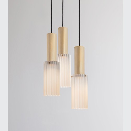 Satin Brass Flume Large 3lt Pendant Light