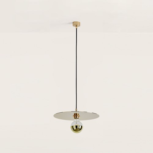 Gold Disc Pendant Light