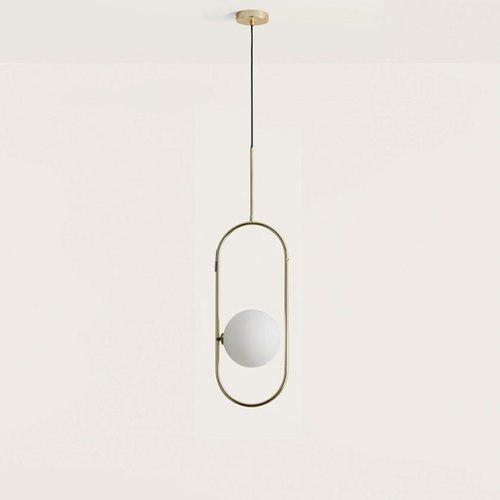 Matte Brass Abbacus Pendant Light