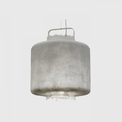 White Kimono Pendant Light
