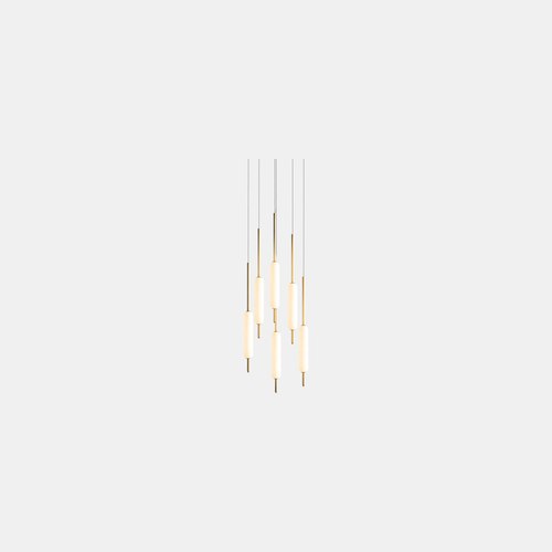 Brass Typha Pendant Light