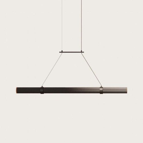Matte Black / Walnut Niro Linear Pendant Light