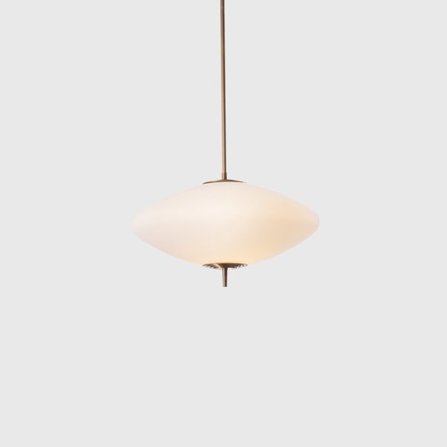 Antique Brass Nova Wide Pendant Light