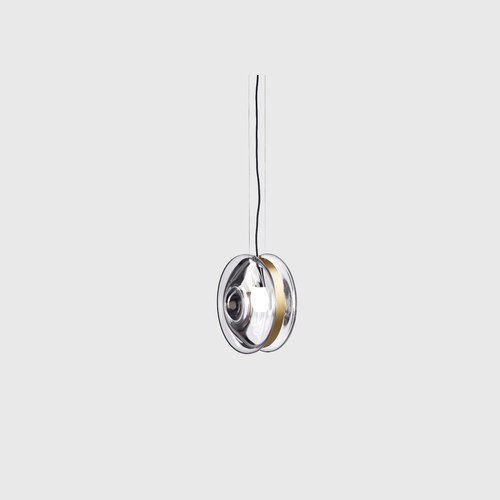 Brushed Gold Orbital Pendant Light