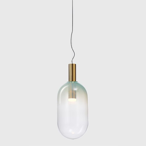 Brushed Gold Phenomena Capsule Pendant Light