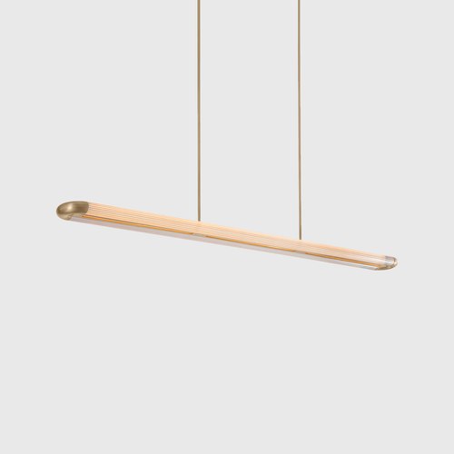 Satin Brass Strata Pendant Light