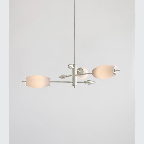 Satin Nickel Supernova 3lt Pendant Light