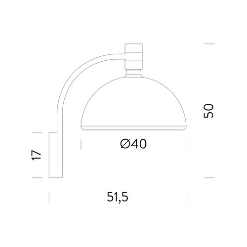 Black / White Albini AM/AS Wall Light