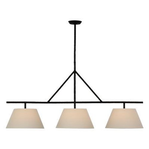 Aged Iron Visual Comfort Suzanne Kasler Collette Large Linear Pendant