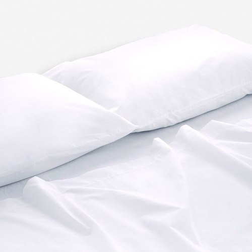 White Cotton Percale Pillow Cases