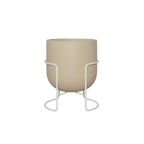 Matte Cream / White Bodo Planter Stands