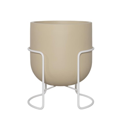 Matte Cream / White Bodo Planter Stands