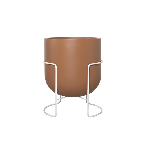 Matte Tan / White Bodo Planter Stands