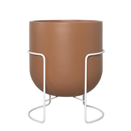 Matte Tan / White Bodo Planter Stands