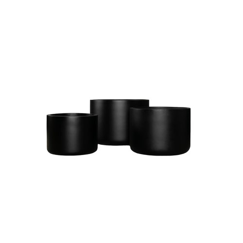 Matte Black Brighton Low Cylinder