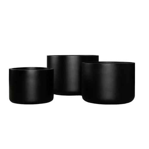 Matte Black Brighton Low Cylinder