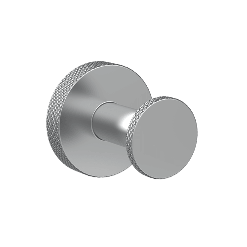 Chrome Motivo Knurled Robe Hook