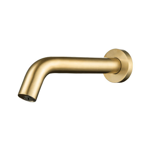 Brushed Gold Luxe Wall Mounted Automatic Tap With Sensor