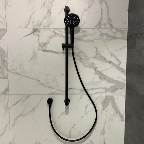 Black Code Lamone Round Slide Showers