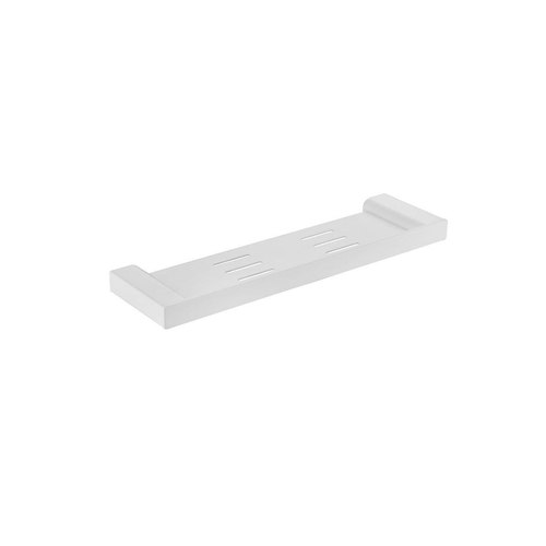 Matte White Code Pure 400 Metal Shower Shelf - 7 Colours