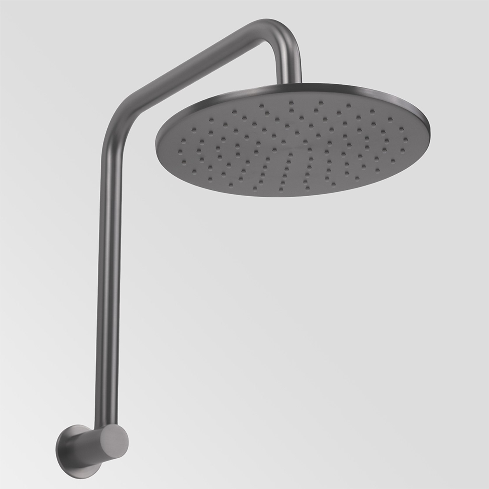 Gallery Detail: Mira Brushed Gunmetal High Rise Upswept Shower Arm