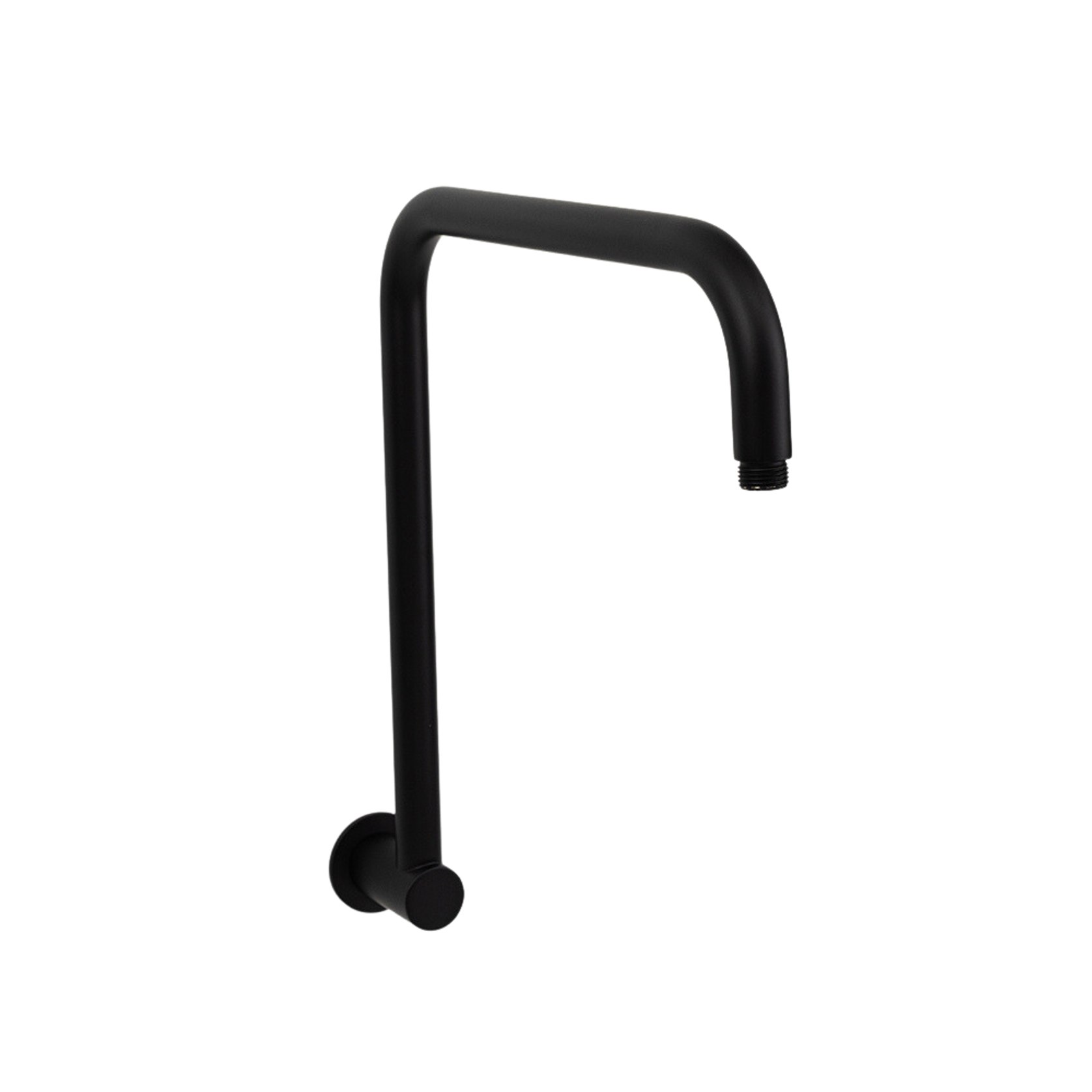Photo inspiration: Gallery Detail: Mira Matte Black High Rise Upswept Shower Arm
