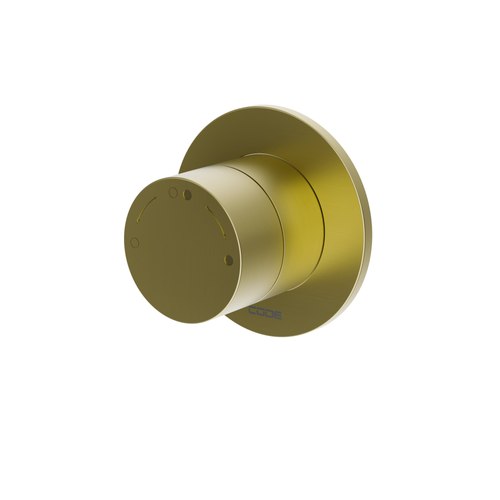 Brushed Brass Nature Shower Diverter Mixer - 7 Colours