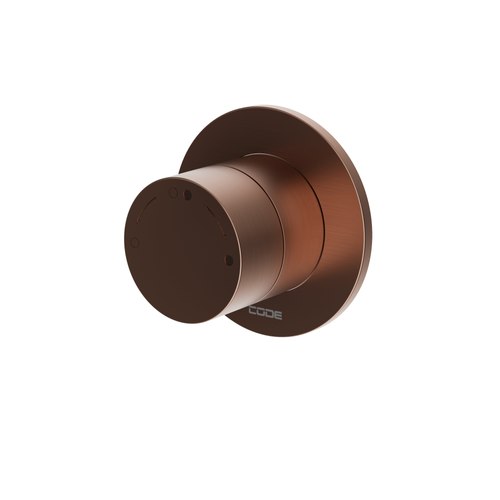 Brushed Copper Nature Shower Diverter Mixer - 7 Colours