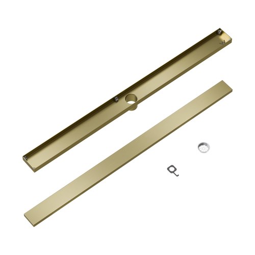 Brushed Brass Code Versa 1000 Tiled Shower Channel Waste Range