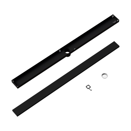 Matte Black Code Versa 1000 Tiled Shower Channel Waste Range
