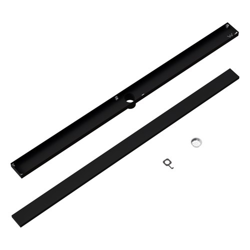 Matte Black Code Versa 1200 Tiled Shower Channel Waste Range